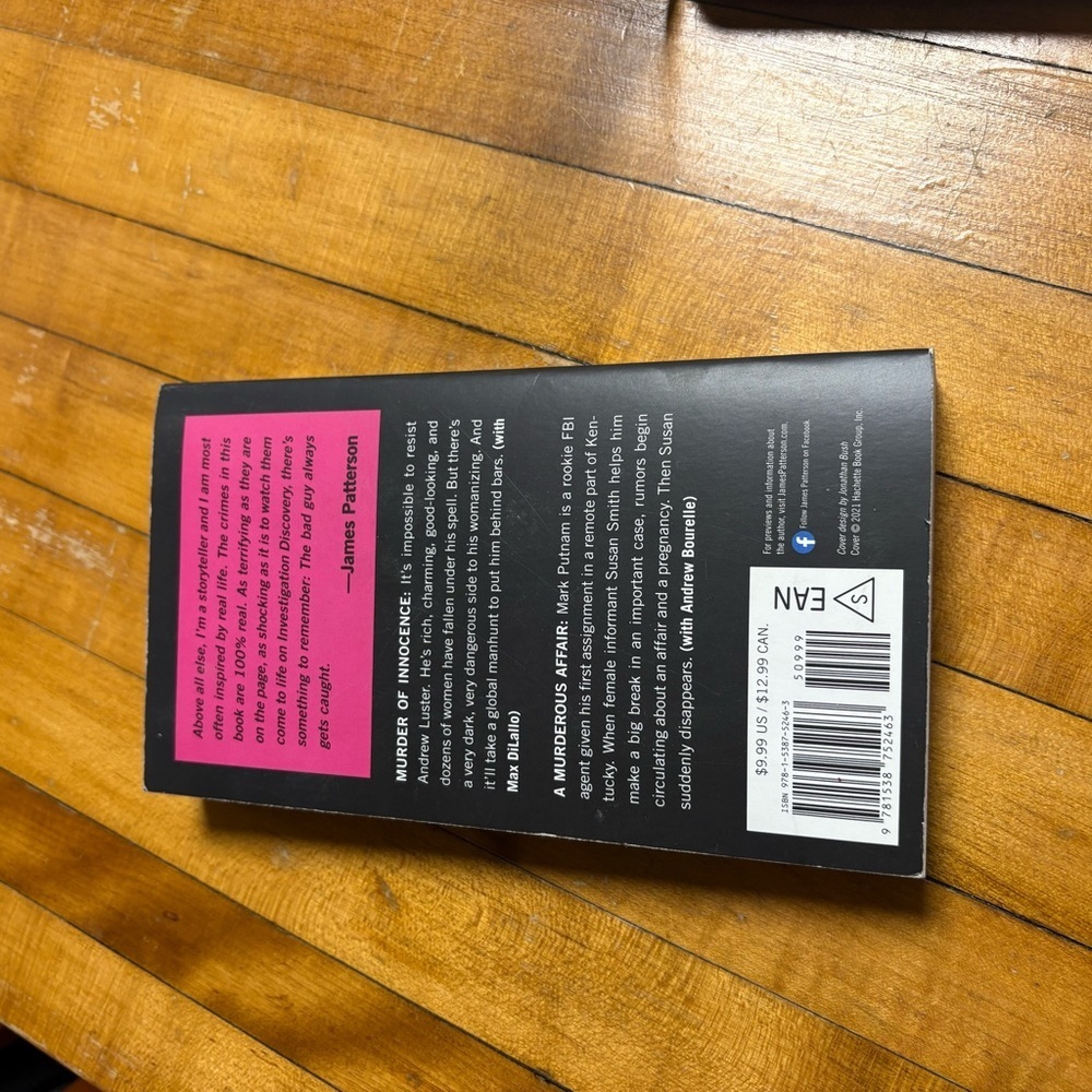 James Patterson 'Murder of Innocence' Book - Picture 2 of 2